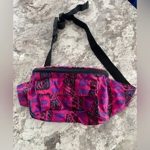 Stylish vintage Pink Patterned Waist Bag